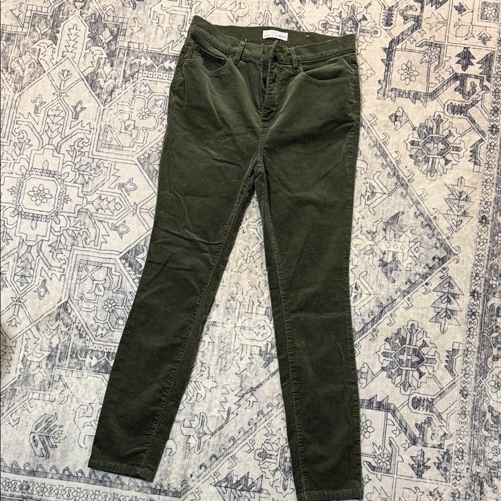 LOFT Dark Green Women's Skinny Jeans